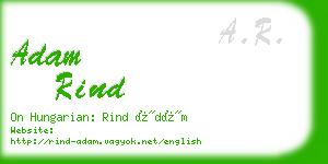 adam rind business card